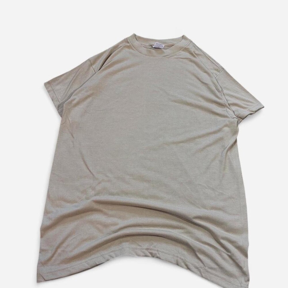 Vintage Campbellsville Apparel Co Military Tan T-shirt Sz L Made In USA